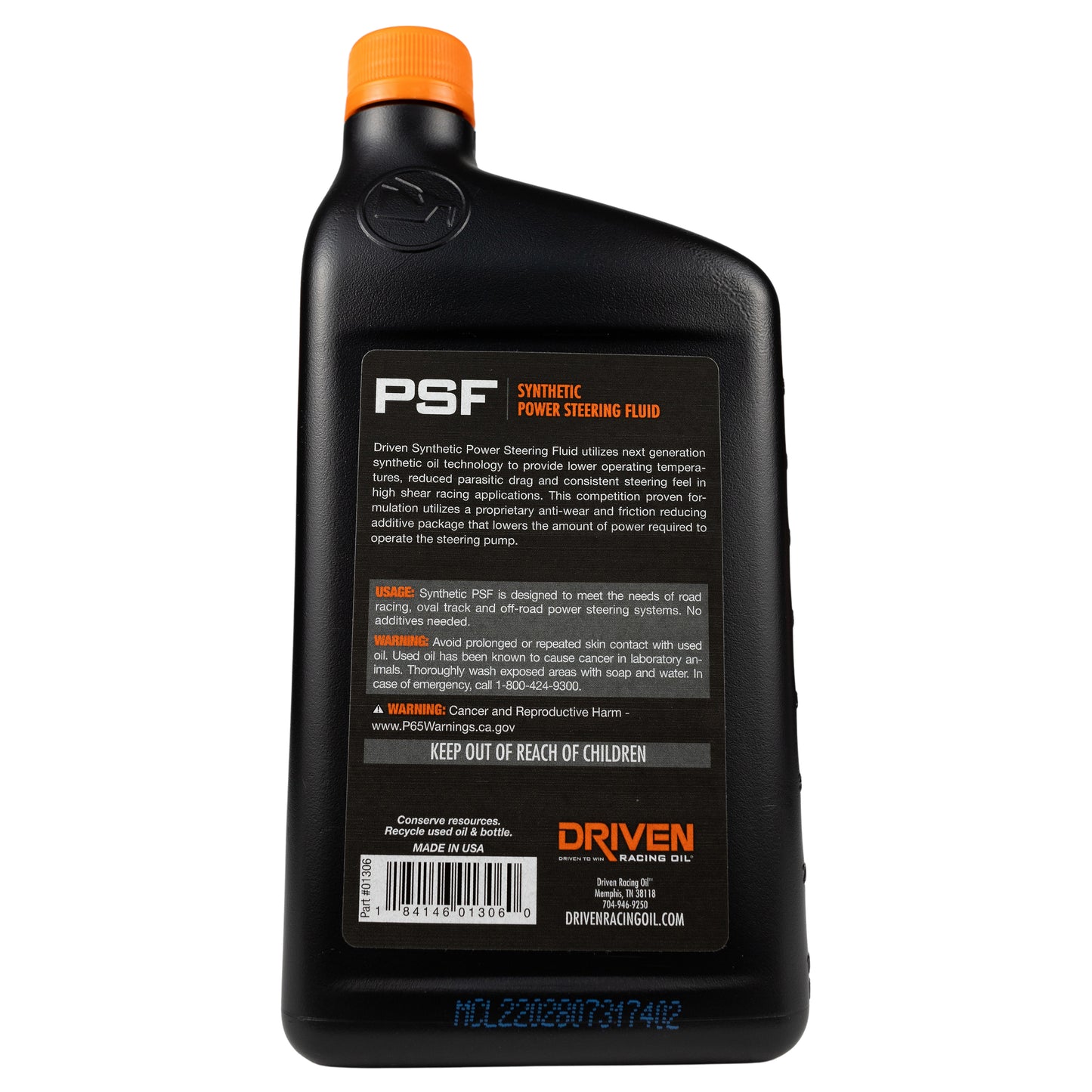 PSF Synthetic Power Steering Fluid, Quart