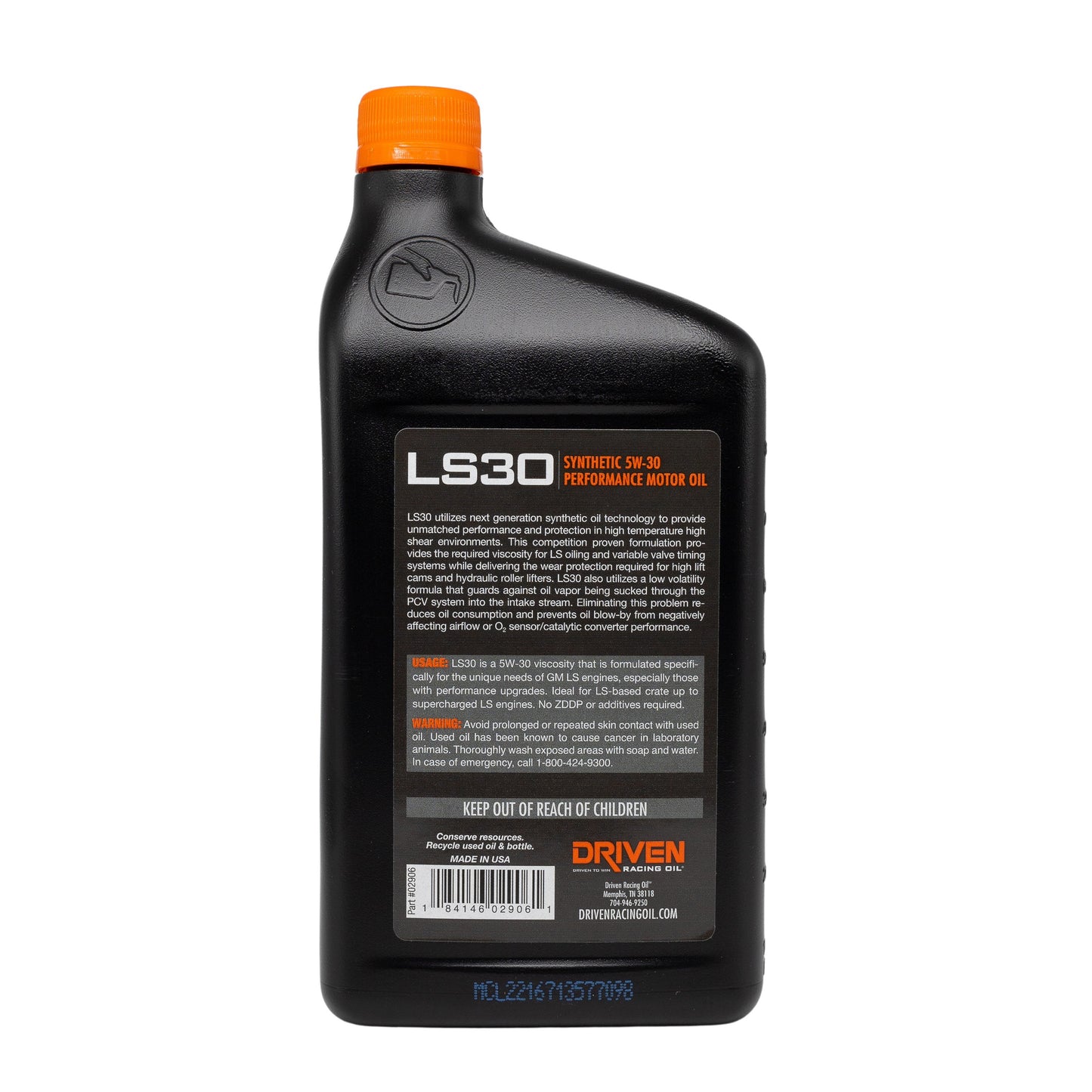 LS30 5W-30 Synthetic Racing Oil