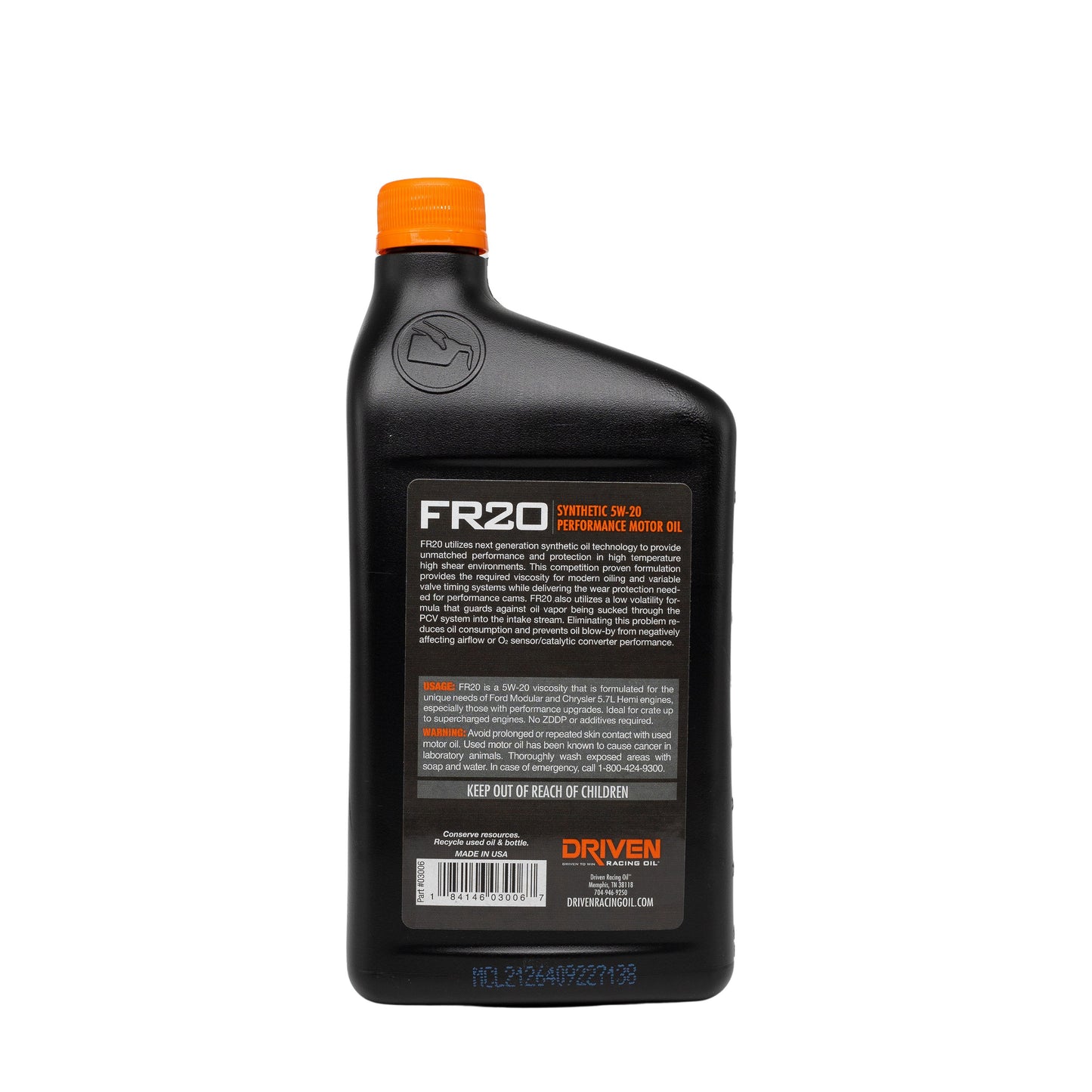 FR20 5W-20 Synthetic Motor Oil