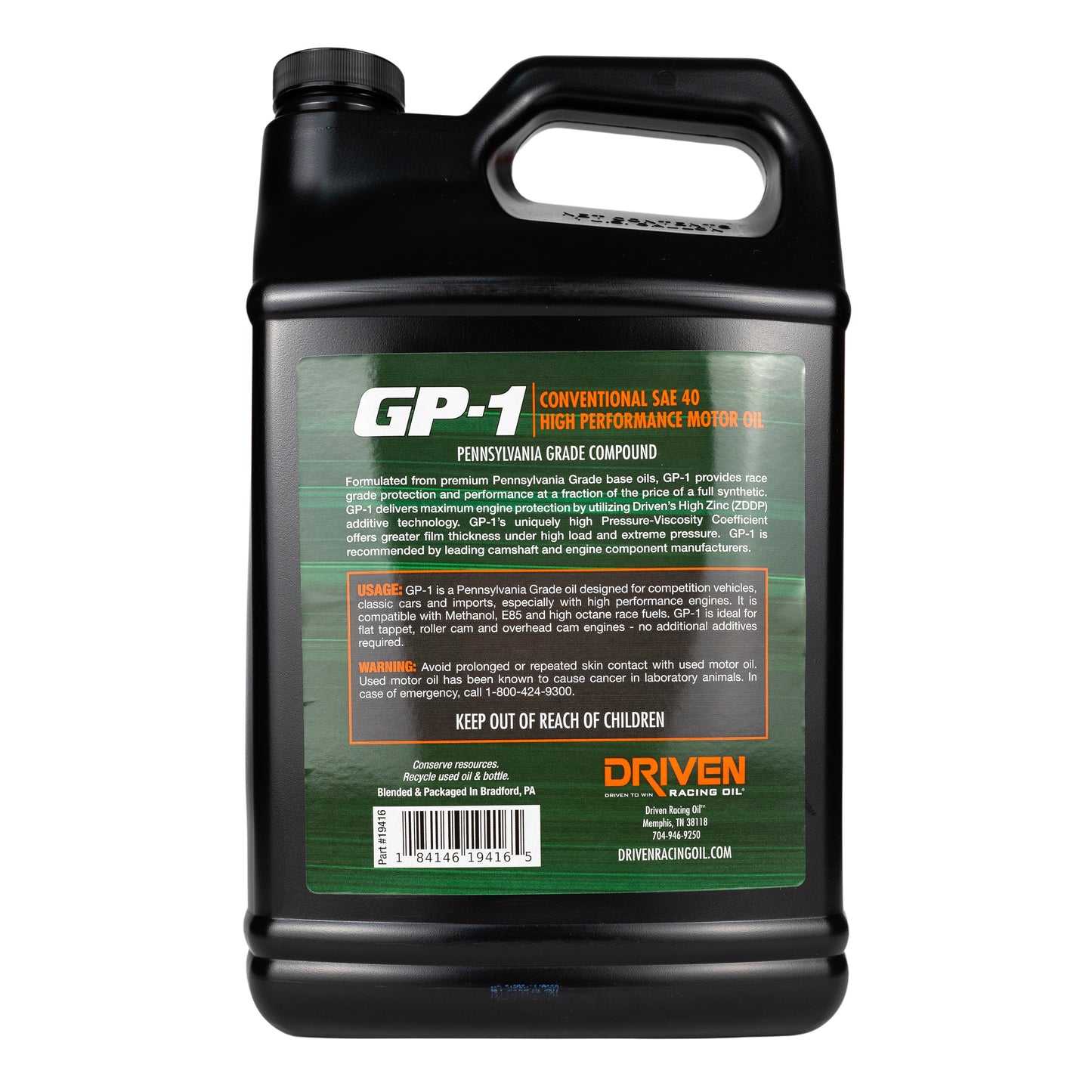 GP-1 Conventional SAE 40, 1 Gallon