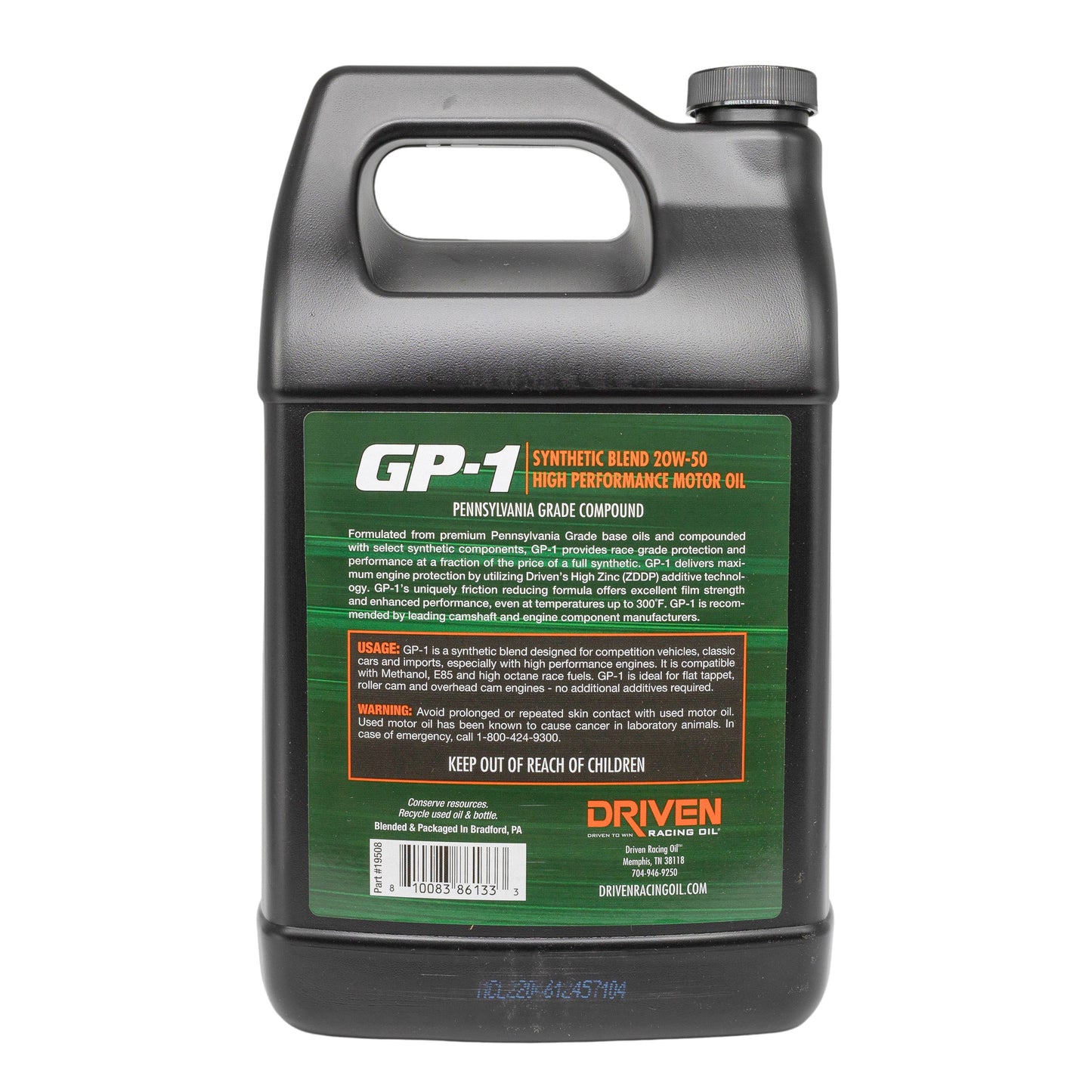 GP-1 Synthetic Blend 20W-50, Gallon