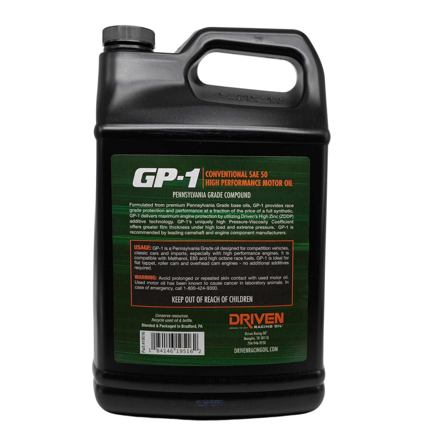 GP-1 Conventional SAE 50, 1 Gallon