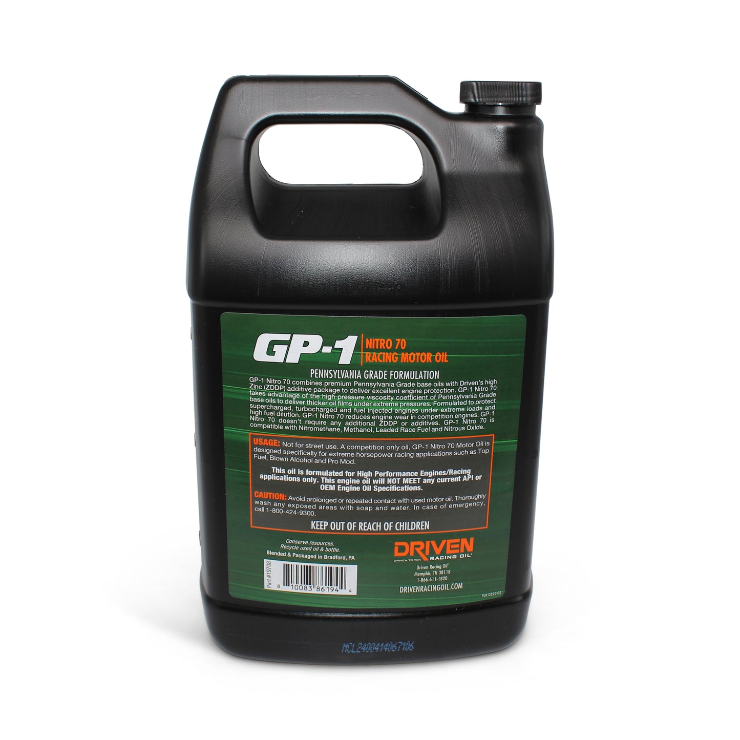 GP-1 Nitro 70 High Performance Racing Oil - Gallon