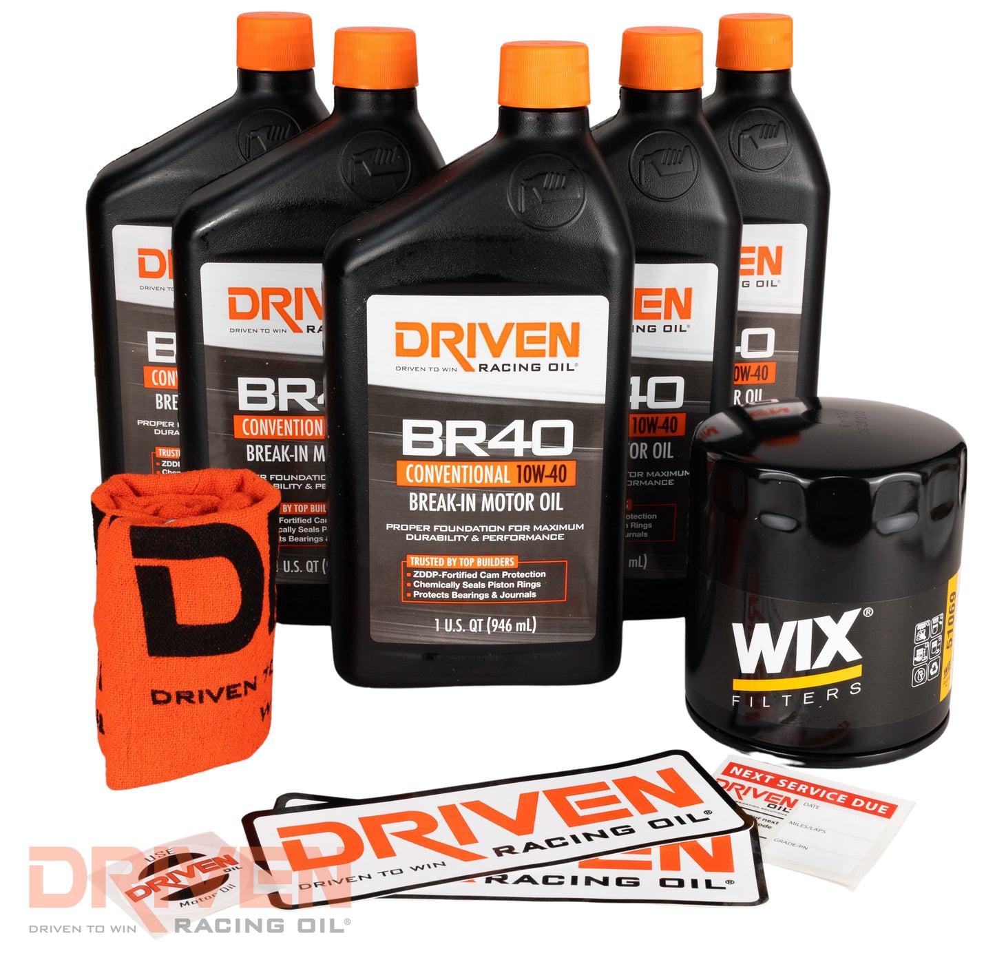 64-98 Chevy V8 SB/BB BR40 10W-40 Conventional Oil Kit