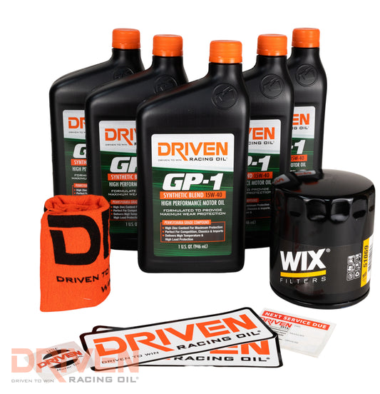 Kit, Oil Change/Fill 1964 - 1998 Chevrolet V8 4.3L 262 CID - 6.6L 400 CID Gen I Small Block & 6.5L 396 CID - 7.4L 454 CID Big Block GP-1 15W-40 Synthetic Blend