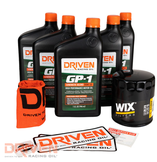 Kit, Oil Change/Fill 1964 - 1998 Chevrolet V8 4.3L 262 CID - 6.6L 400 CID Gen I Small Block & 6.5L 396 CID - 7.4L 454 CID Big Block GP-1 20W-50 Synthetic Blend