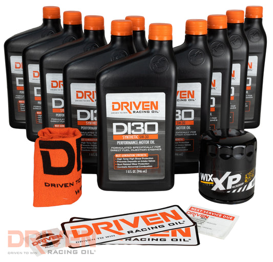 Driven Racing Oil - DI30 Oil Change Kit for Gen V GM LT1 & LT4 Engines w/ 10 Qt Capacity Download Files: SDS.pdf DI30 Oil Change Kit for Gen V GM LT1 & LT4 Engines w/ 10 Qt Capacity