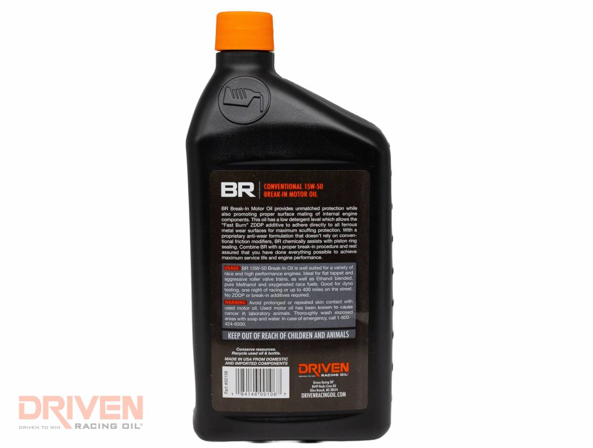 Driven BR 15W-50 Conventional Break-In Oil