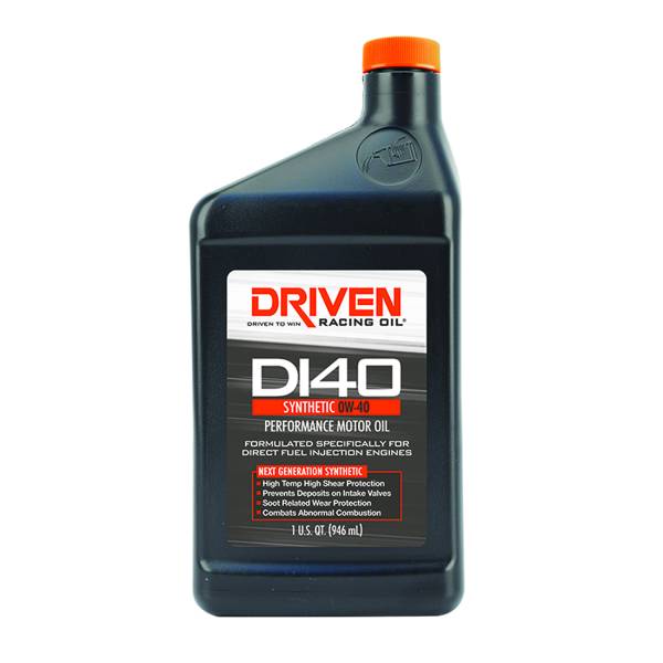Driven Racing Oil - DI40 0W-40 Synthetic Direct Injection Performance Motor Oil