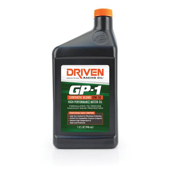 Driven Racing Oil - GP-1 10W-30 Synthetic Blend High Performance Oil