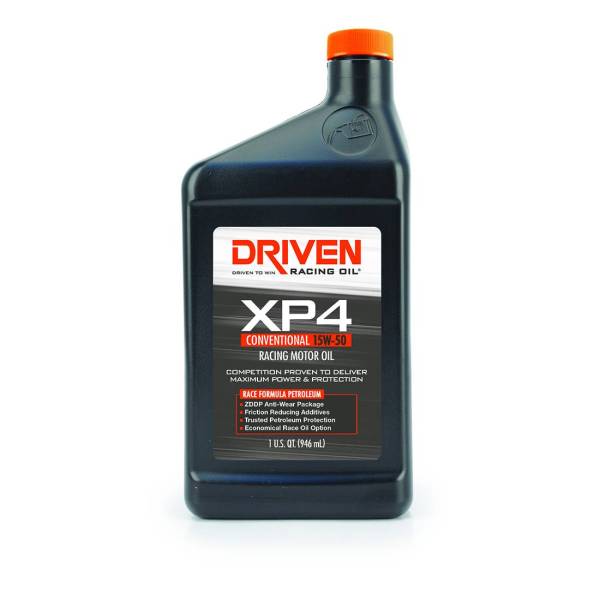 Driven Racing Oil - XP4 15W-50 Conventional Racing Oil