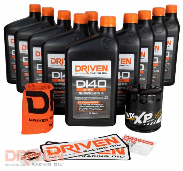 Driven Racing Oil - DI40 Oil Change Kit for 2019 Gen V GM LT1, LT4, & LT5 Engines w/ 10 Qt Capacity