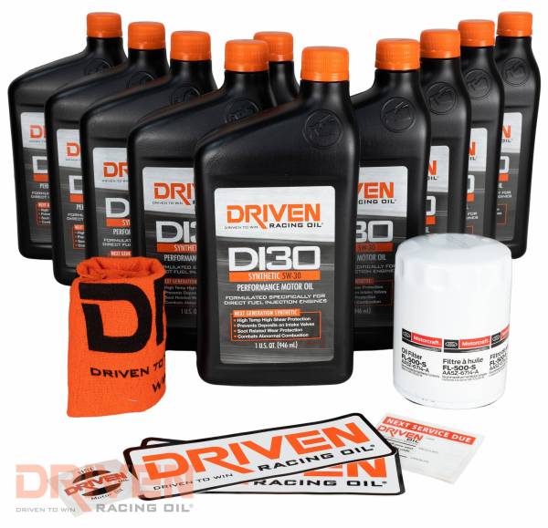 DI30 Oil Change Kit for Ford Mustang GT 5.0 Coyote (2018-2022) w/ 10 Qt Oil Capacity