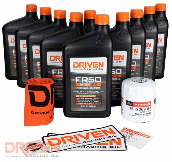 FR50 Oil Change Kit for Mustang GT350 5.2 Voodoo Engines (2015) w/ 10 Qt. Capacity