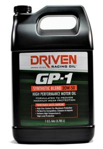 Driven Racing Oil - GP-1 20W-50 Synthetic Blend High Performance Oil - Gallon