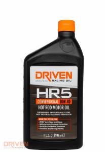 Shop By Product - Hot Rod Engine Oils - Driven Racing Oil - HR5 10W-40 Conventional Hot Rod Oil