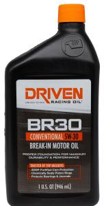 Crate Engines - DRIVEN Break-In Engine Oil - Driven Racing Oil - BR30 5W-30 Conventional Break-In Oil