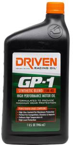 Super Comp/Gas/Street - GP-1 Synthetic Blend Engine Oil - Driven Racing Oil - GP-1 15W-40 Synthetic Blend High Performance Oil