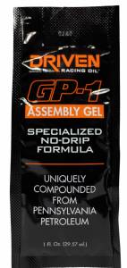 Super Comp/Gas/Street - DRIVEN Break-In Engine Oil - Driven Racing Oil - GP-1 Assembly Gel, 1oz Packet