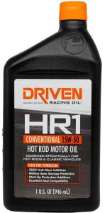 Shop By Product - Hot Rod Engine Oils - Driven Racing Oil - HR1 15W-50 Conventional Hot Rod Oil