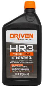 Big Block Engines - DRIVEN Engine Oil - Driven Racing Oil - HR3 15W-50 Synthetic Hot Rod Oil
