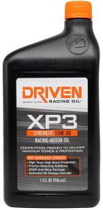 Shop By Product - Race Engine Oils (XP & GP-1) - Driven Racing Oil - XP3 10W-30 Synthetic Racing Oil