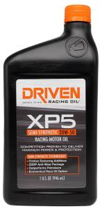 Super Comp/Gas/Street - DRIVEN Engine Oil - Driven Racing Oil - XP5 20W-50 Semi-Synthetic Racing Oil