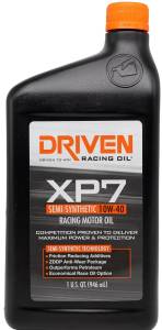 Race Engine Oils (XP & GP-1) - Semi-Synthetic - Driven Racing Oil - XP7 10W-40 Semi-Synthetic Racing Oil